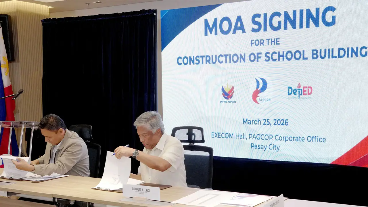 PAGCOR COMMITS INITIAL PHP1.37B FOR NATIONWIDE SCHOOL BUILDING PROGRAM