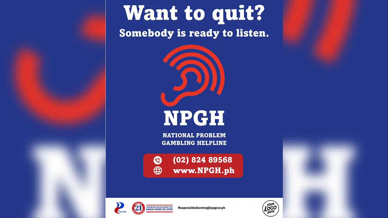 PAGCOR ORDERS REPLACEMENT OF GAMBLING ADS WITH PROBLEM GAMBLING HELPLINE MATERIALS.