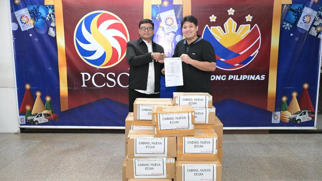 CABIAO, NUEVA ECIJA RECEIVES P60,000 WORTH OF MEDICINES FROM PCSO